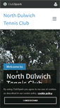 Mobile Screenshot of northdulwichtennis.co.uk